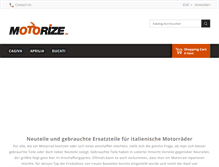 Tablet Screenshot of motorize.de